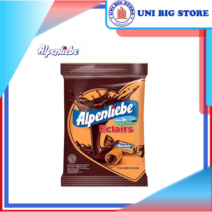 

Alpenliebe Eclairs Chocolate Caramel 126 gr Permen Coklat Karamel