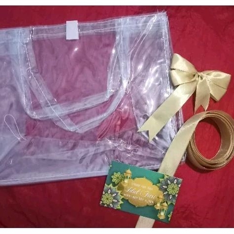 Goodie Bag Transparan ( Bahan Tipis Mika 010 no Complain ) Goodie Bag Tas Mika Transparan Transparan
