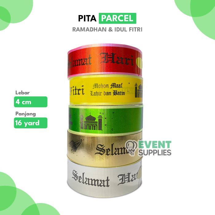 

[ECERAN]Pita Parcel Hampes Lebaran Idul Fitri Per Meter Pita Parsel Hampers Hari Raya 1 Meter