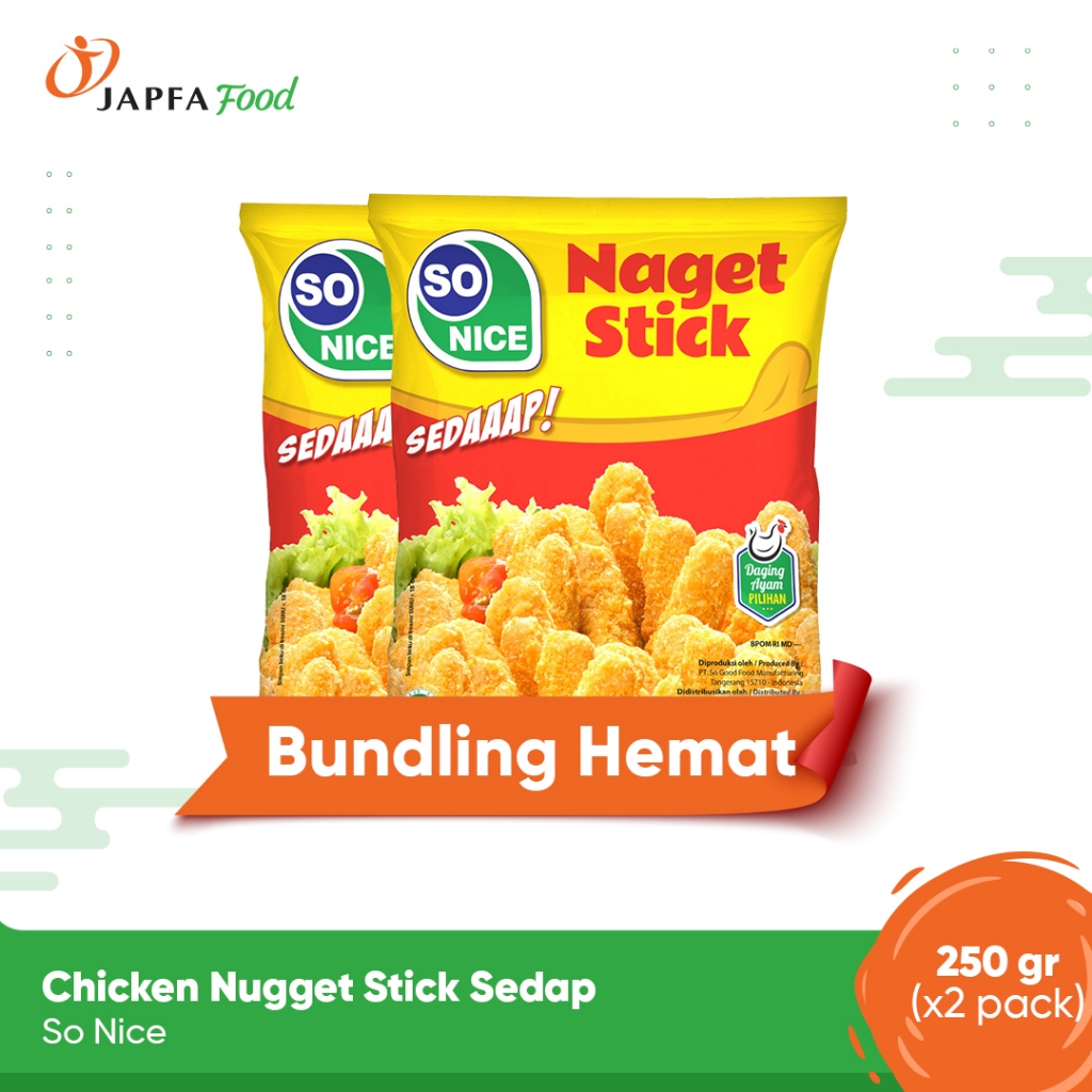 

So Nice Sedap Stick Nugget 250gr - Isi 2 pack