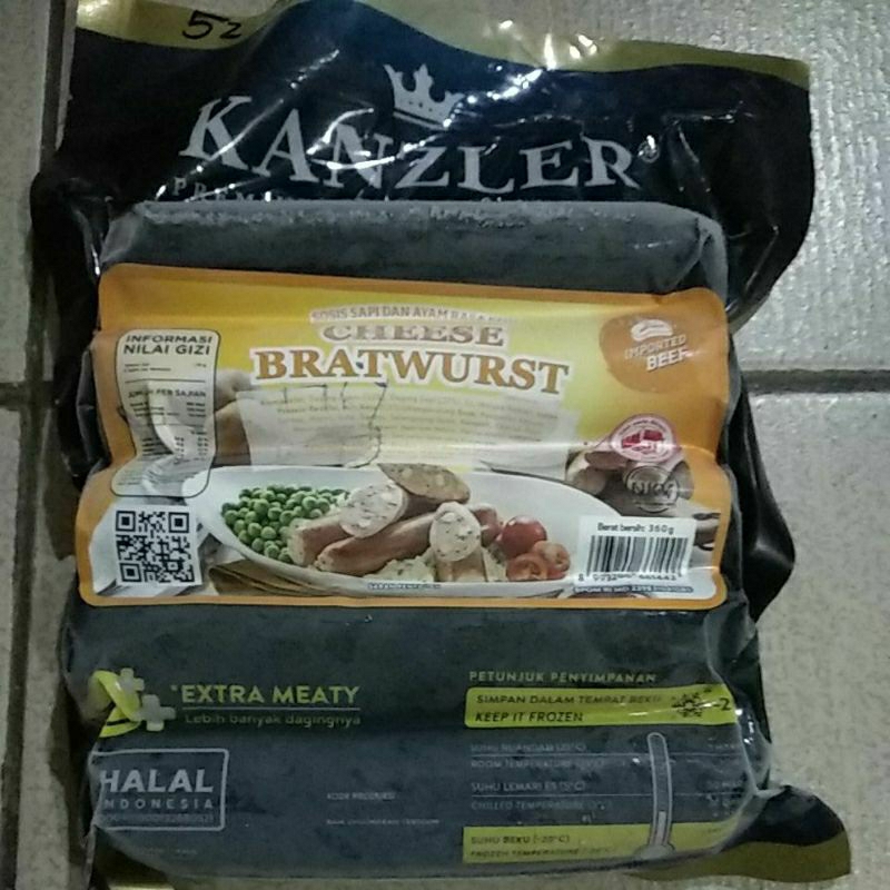 

Kanzler sosis Cheese Bratwurst 360gr