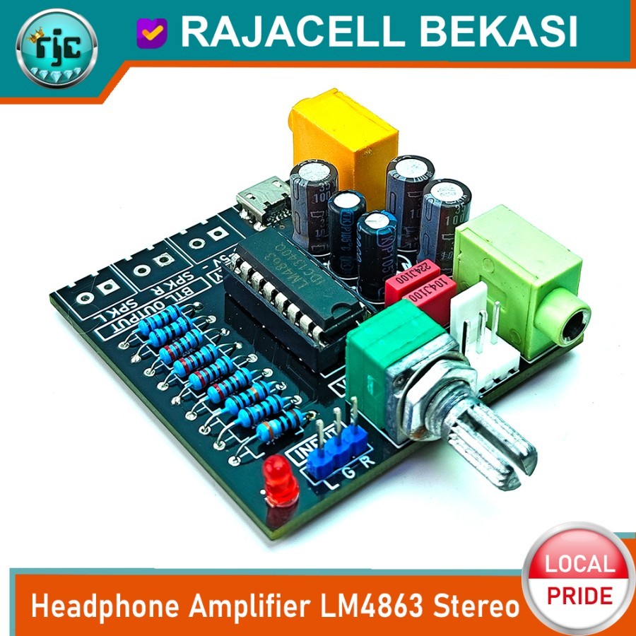 LM4863 Headphone Amplifier penguat Audio Stereo for Earphone Headset