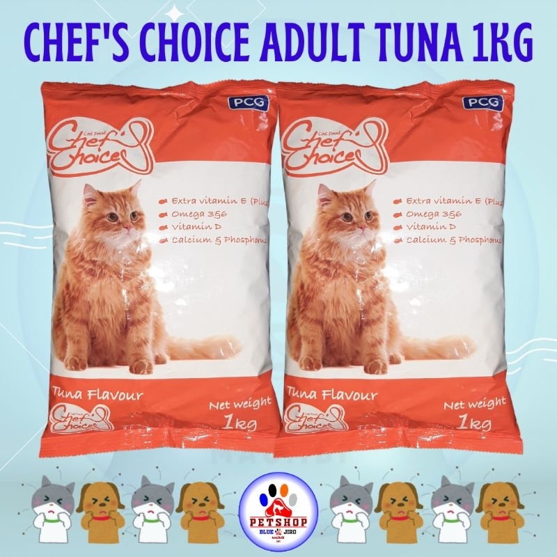 CHEF'S CHOICE CAT FOOD ADULT TUNA 1 KG