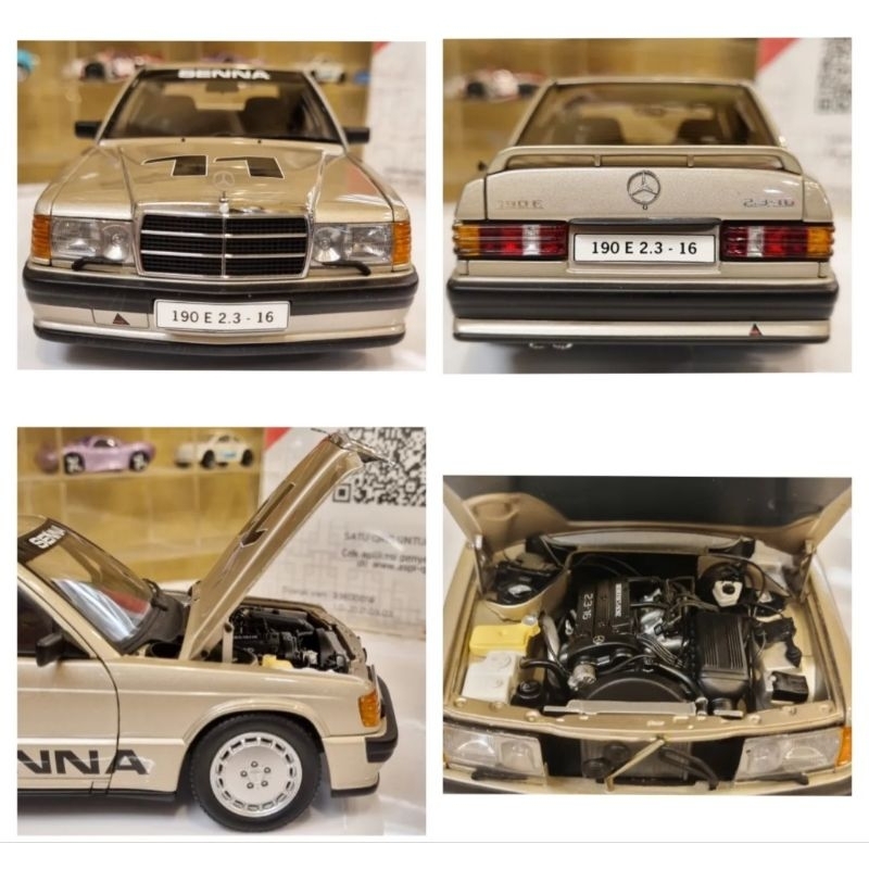 Autoart, Mercedes-Benz 190 E 2.3-16 Nurburgring Winner 1984 A. Senna