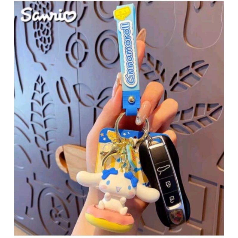 Gantungan Kunci Cinnamoroll / Gantungan Tas Cinnamoroll Import