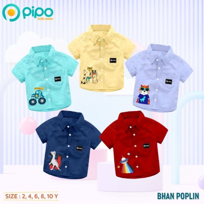 KEMEJA KARAKTER ANAK BY PIPO KIDSWEAR