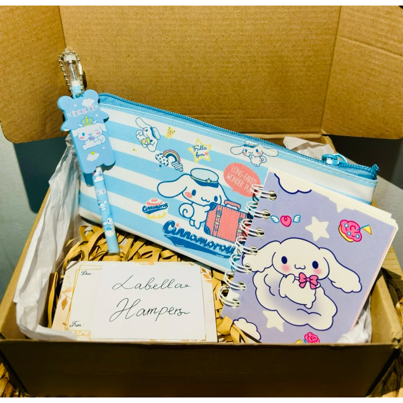 

Hampers Sanrio Cinnamorrol | Gift Box | Kado Ulang Tahun | Kado Wisuda | Kado Valentine | Souvenir | Kado Cewek | Kado Cowok | Hampers Murah | Hampers | Kado Imlek | Kado lebaran | Kado Murah
