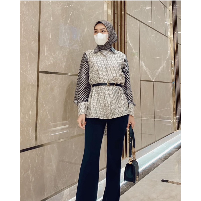 signature Monogram Vanilla Hijab