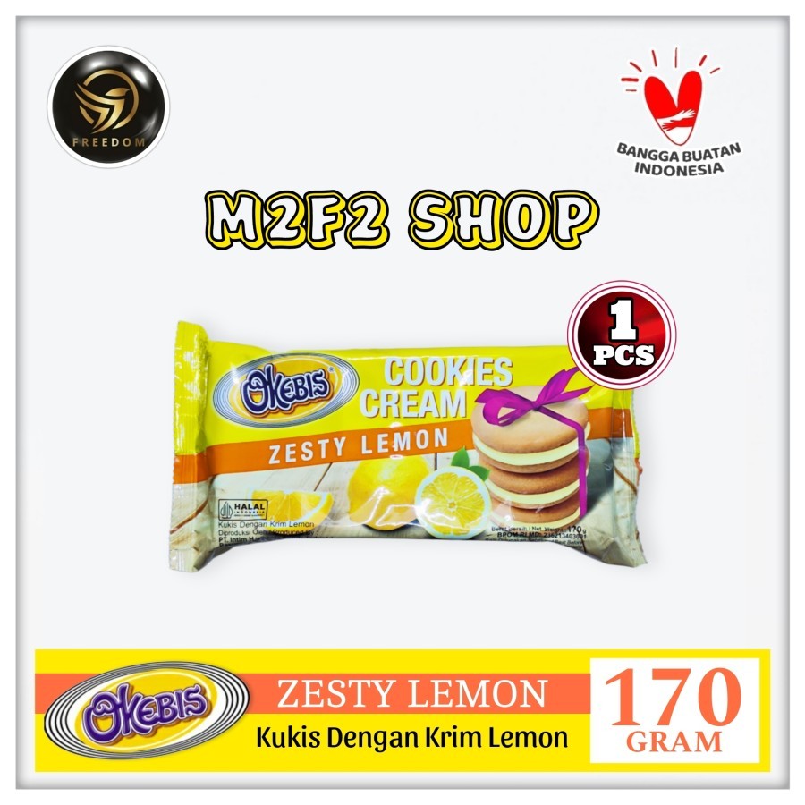 

Okebis Cookies Cream Zesty Lemon | Kukis Krim Jeruk Lemon - 170 gr (Kemasan Satuan)