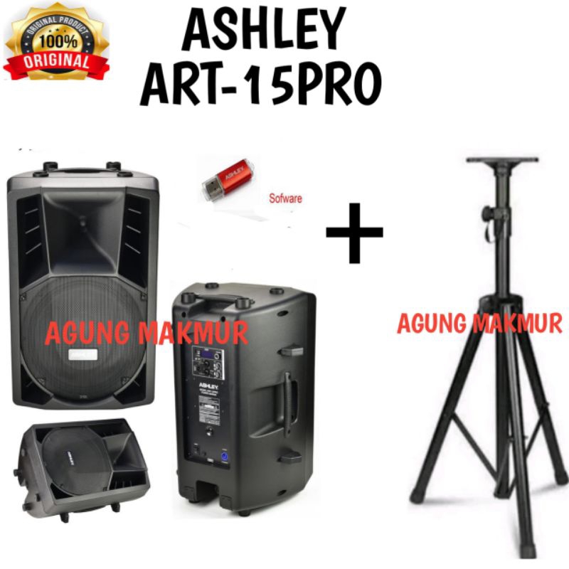 SPEAKER AKTIF ASHLEY ART-15PRO 15 INCH ORIGINAL - Speaker Aktif Ashley  ART 15PRO  - SPEAKER  ASHLEY