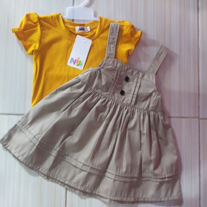 set anak perempuan premium 6bulan-3tahun/set overall