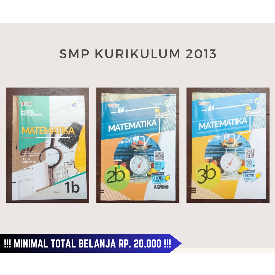 Buku LKS Matematika K13 Wajar - SMP MTS Kelas 7 8 9 - Semester Genap