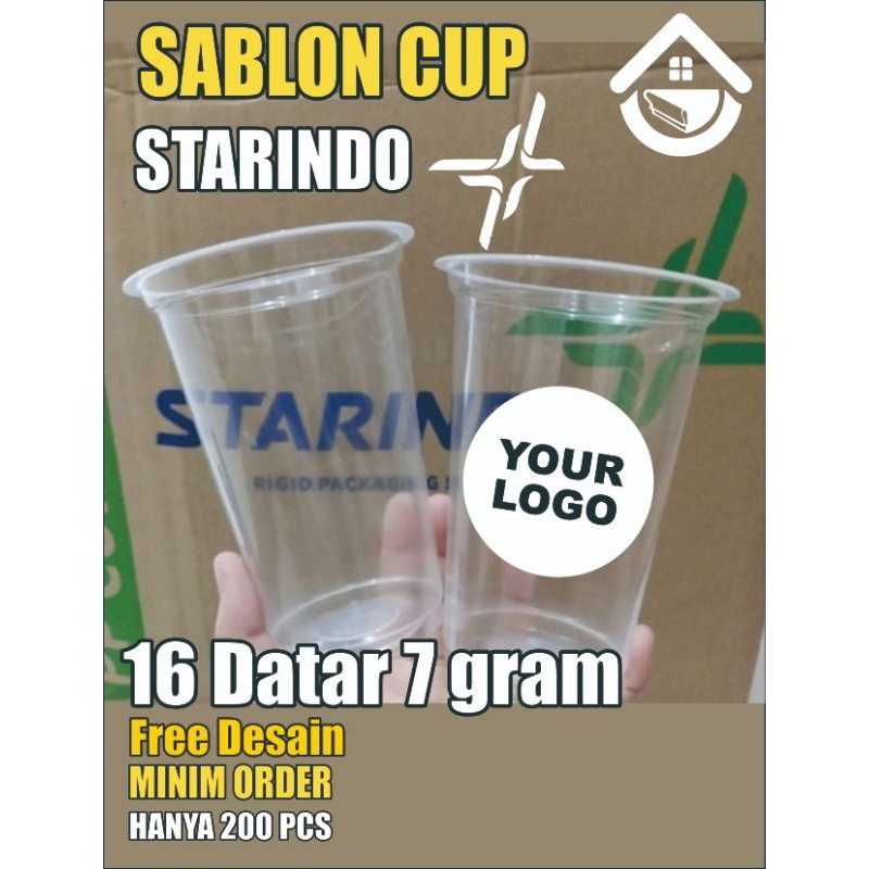 sablon cup12/14/16/18oz 7gram datar dan oval starindo #gelas #starindo #sablon #cup