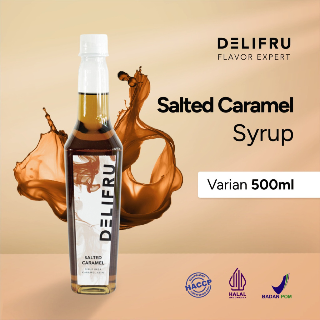 

Syrup Salted Caramel Delifru 500 ml - Sirup Karamel Asin Premium