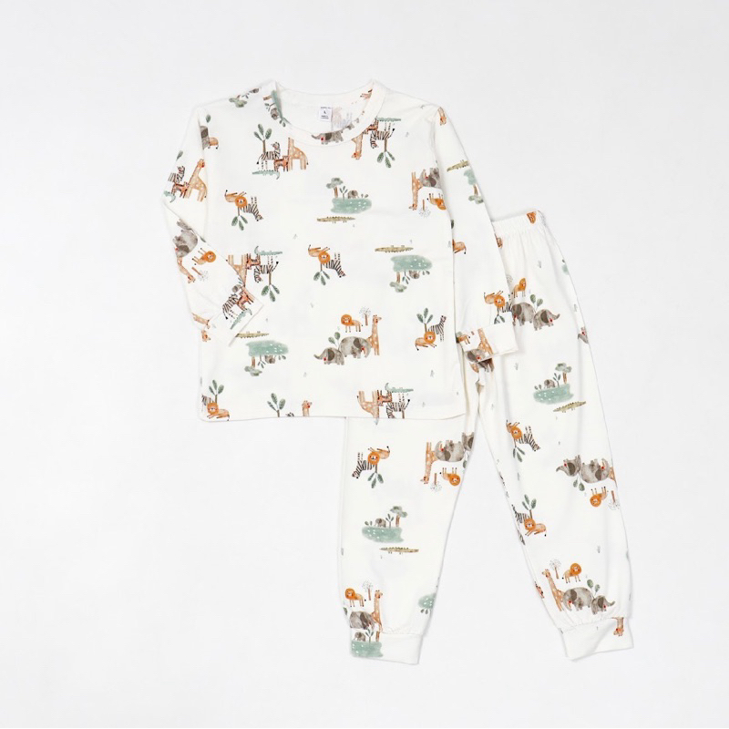 Pajamas Set - Tencel Long Set Zoo