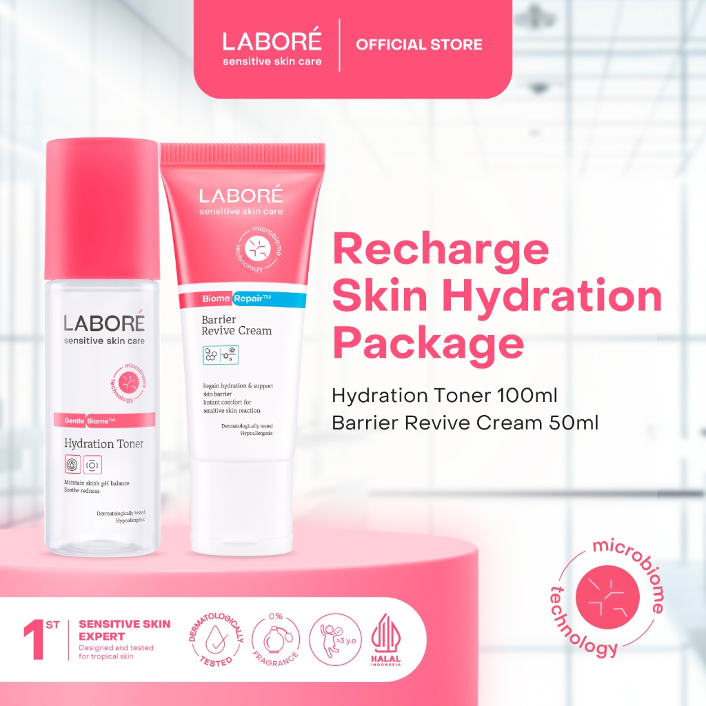 LABORÉ Sensitive Skin Car GentleBiome Hydration Toner 100ml - Dermalab Revolutionaire Hydrating Tone