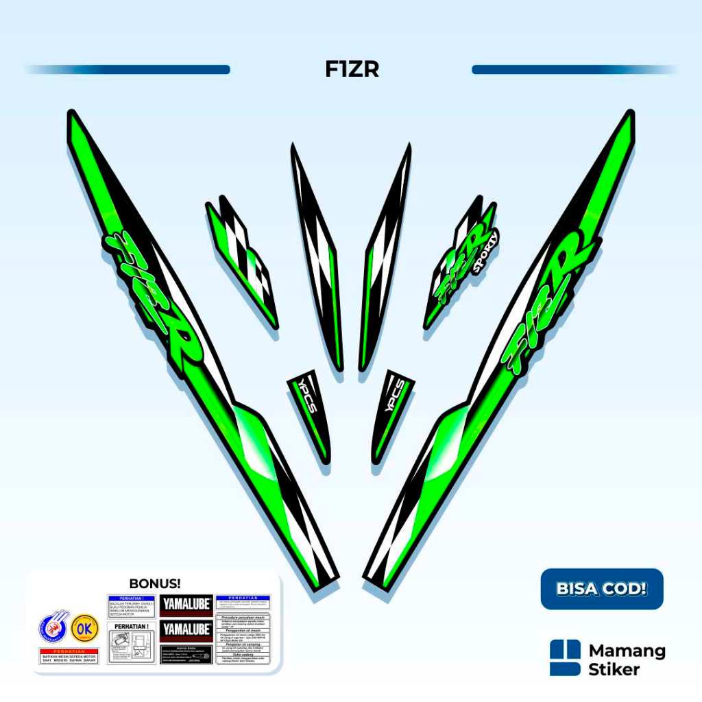 Striping Yamaha F1ZR Variasi (5) FIZ R FIZR Original 1997 1998 1999 2000 2001 2002 2003 2004 Ardath 