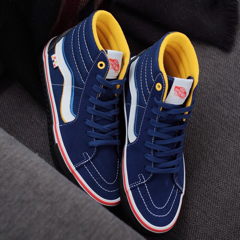 Sepatu Vans Sk8 High Pro Skate Padin Musa Blue 100% ORIGINAL RESMI