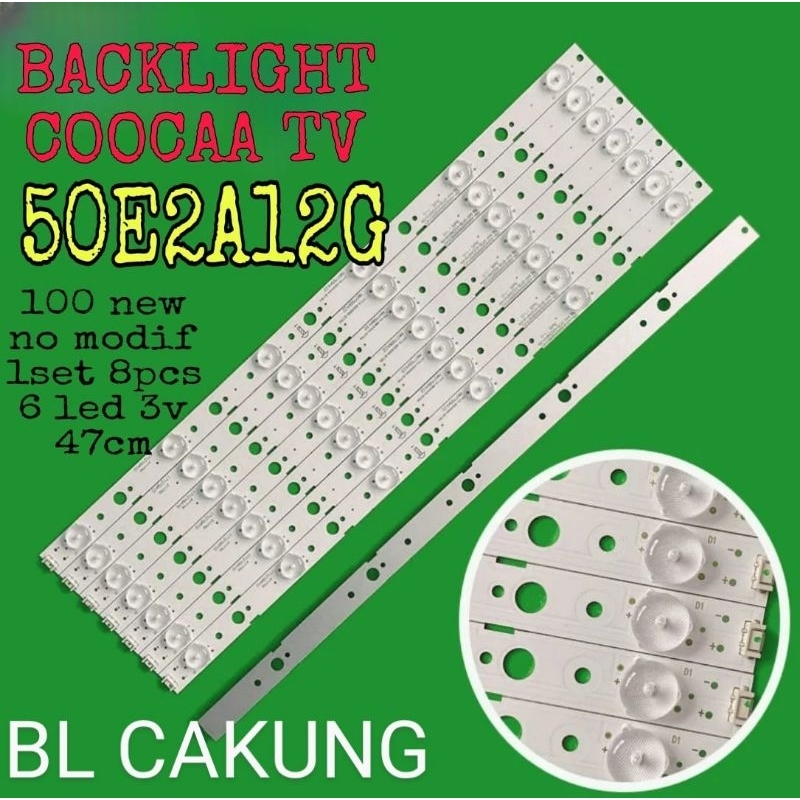 Lampu led bl backlight tv coocaa coca koka 50E2A12G 50e2a12g 50e2a12