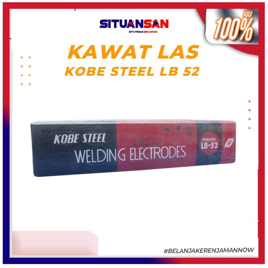 Kawat Las LB 52 Welding Electrode AWS E7016 5kg KOBE STEEL Original
