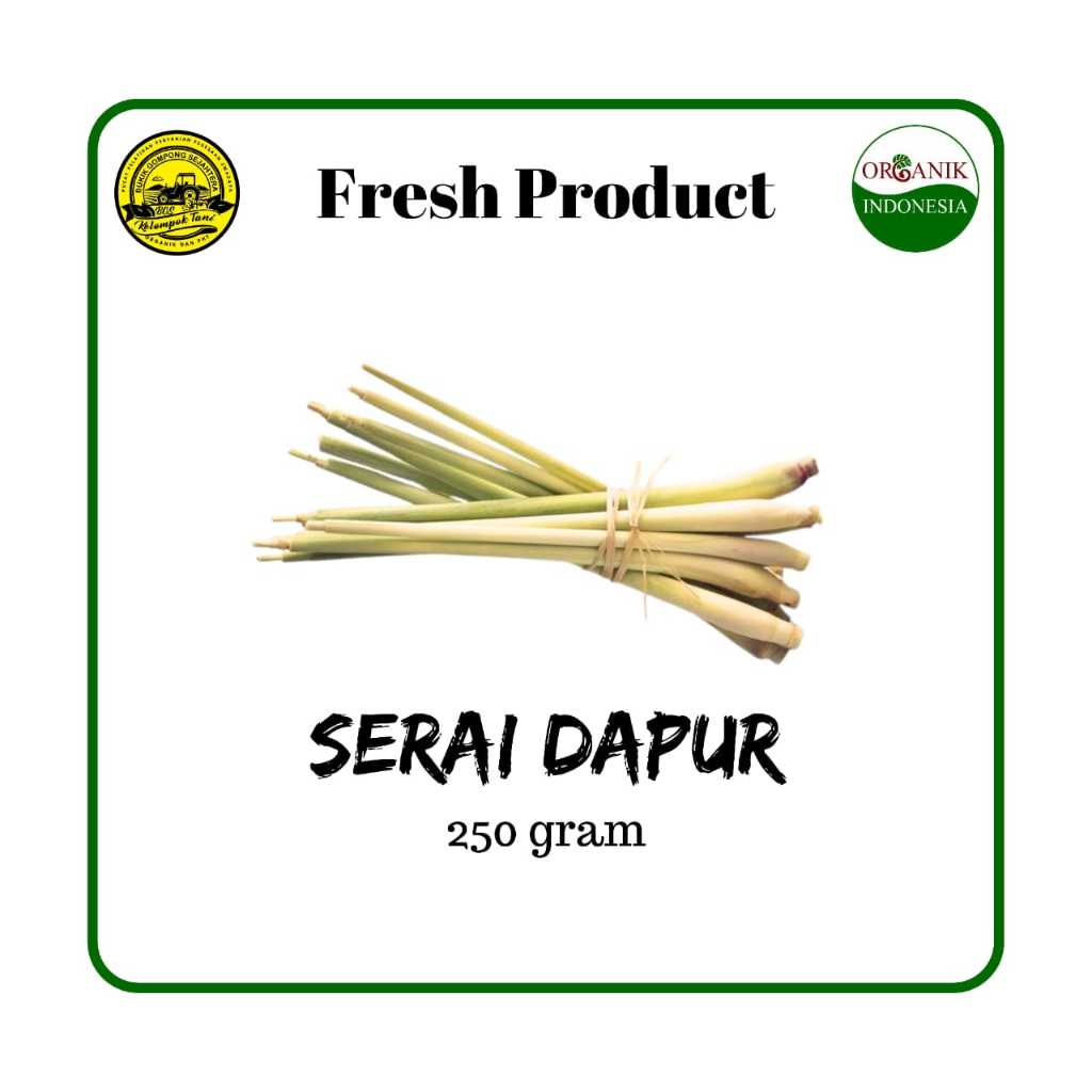 

Serai dapur Organik 250 gram