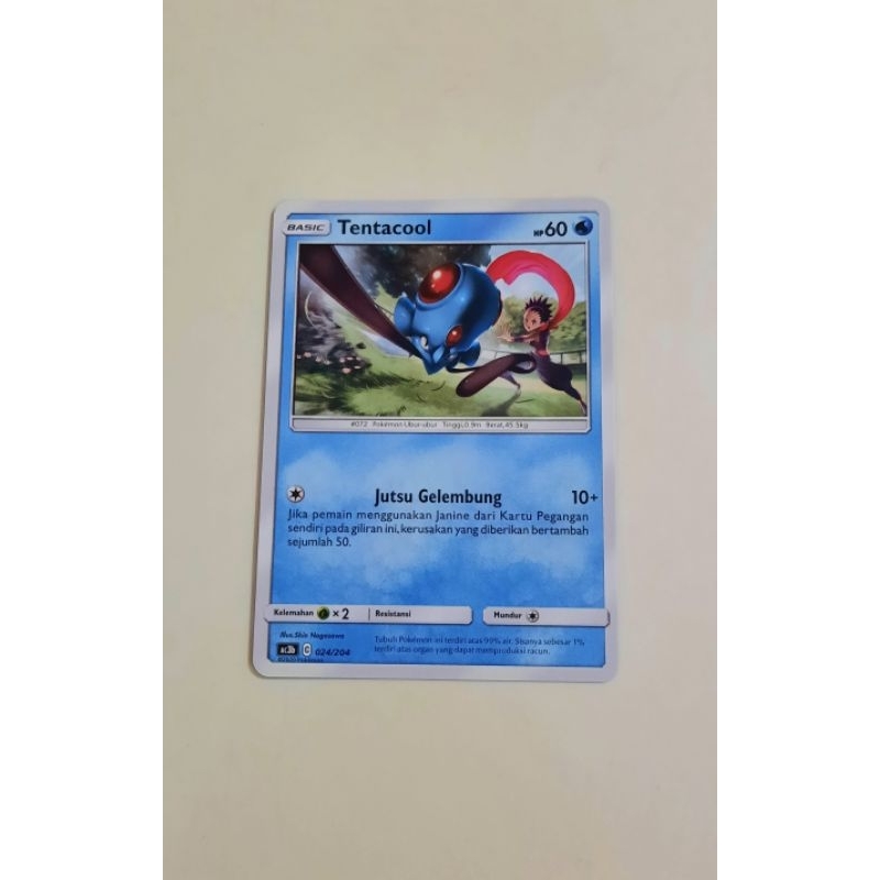 Kartu Pokemon Tentacool basic Ac3b tcg