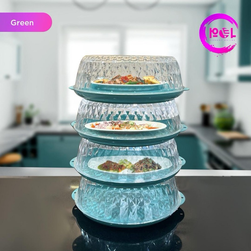 TUDUNG SAJI CRYSTAL MODERN 4 SUSUN