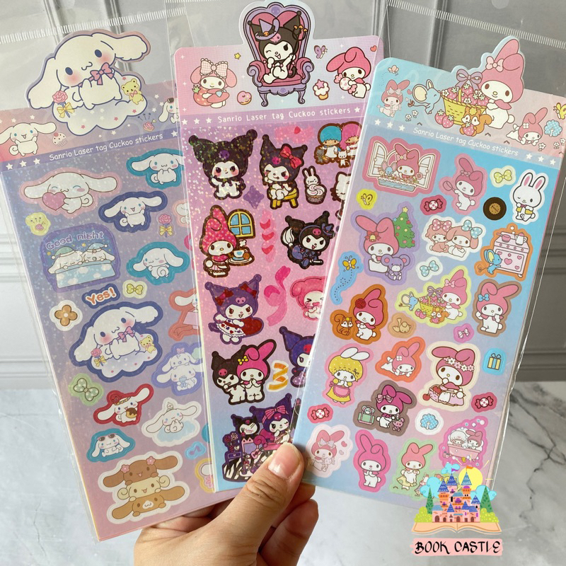 

Sticker hologram sanrio melody kuromi cinamoroll