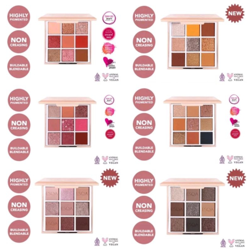 HH,- ESQA Goddess Eyeshadow Palette - Eyeshadow ESQA