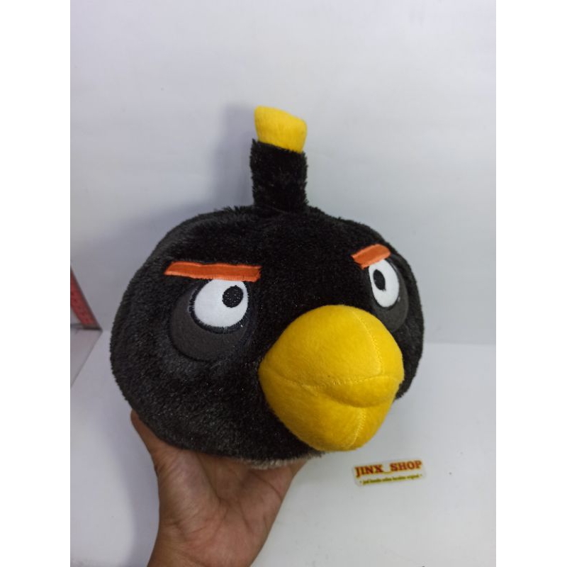 boneka angry bird angrybird black original