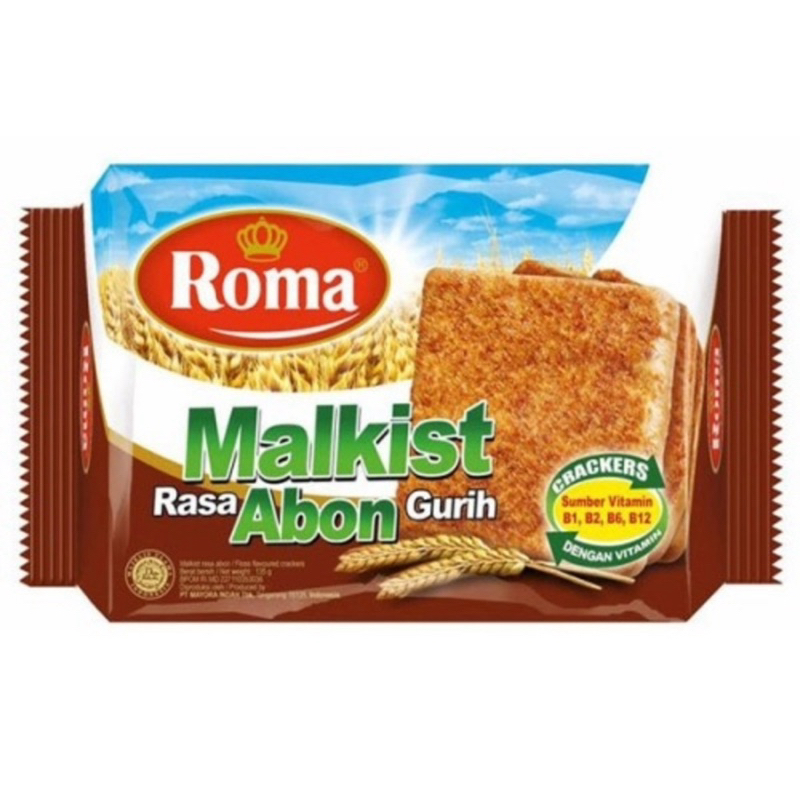 

Roma Malkist Abon Crackers | Roma Malkist Keju Tabur Crackers 110 g