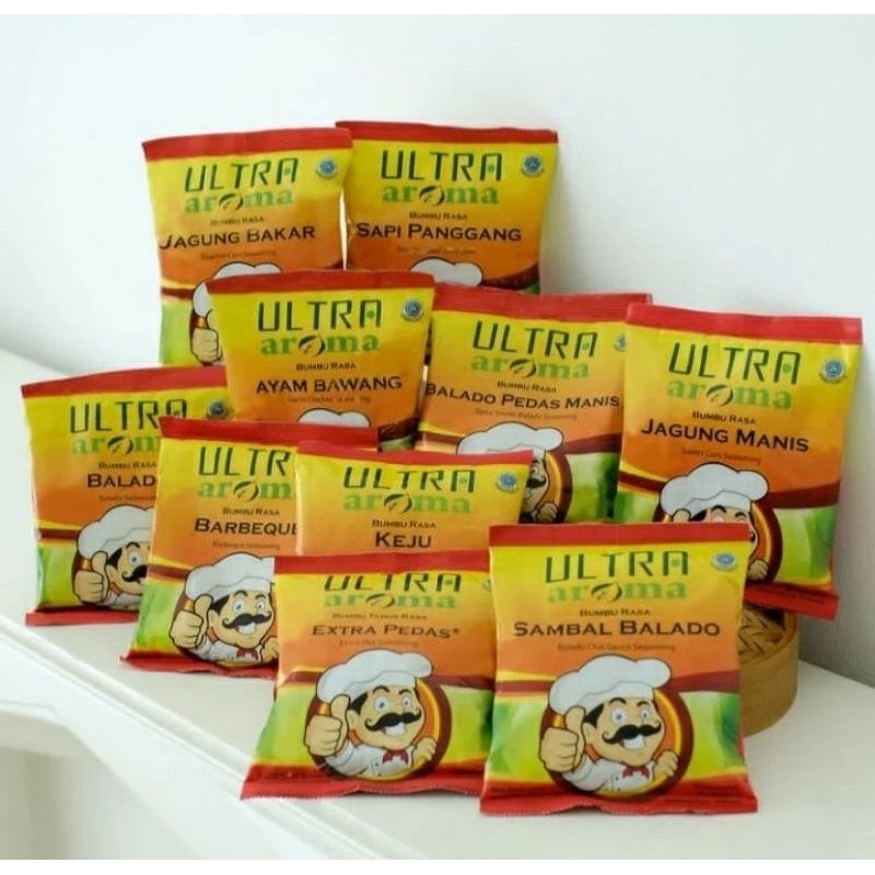 

Bumbu Tabur Ultra Aroma 100 gram ‐ bikin citarasa semakin nikmat