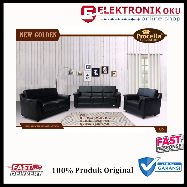 KURSI SOFA PROCELLA BLACK