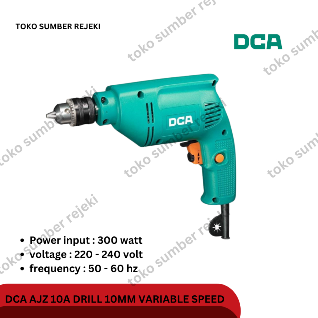 DCA AJZ10A Mesin bor tangan 10 mm / DRILL DRIVER AJZ 10A
