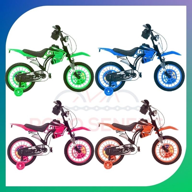 Sepeda BMX Trail Anak Ukuran 12/16/18/20 Generation GE8988