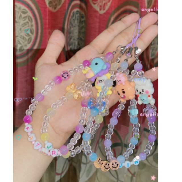 Strap Phone BT21 / Gantungan HP BTS BT21 FREE STIKER BT21