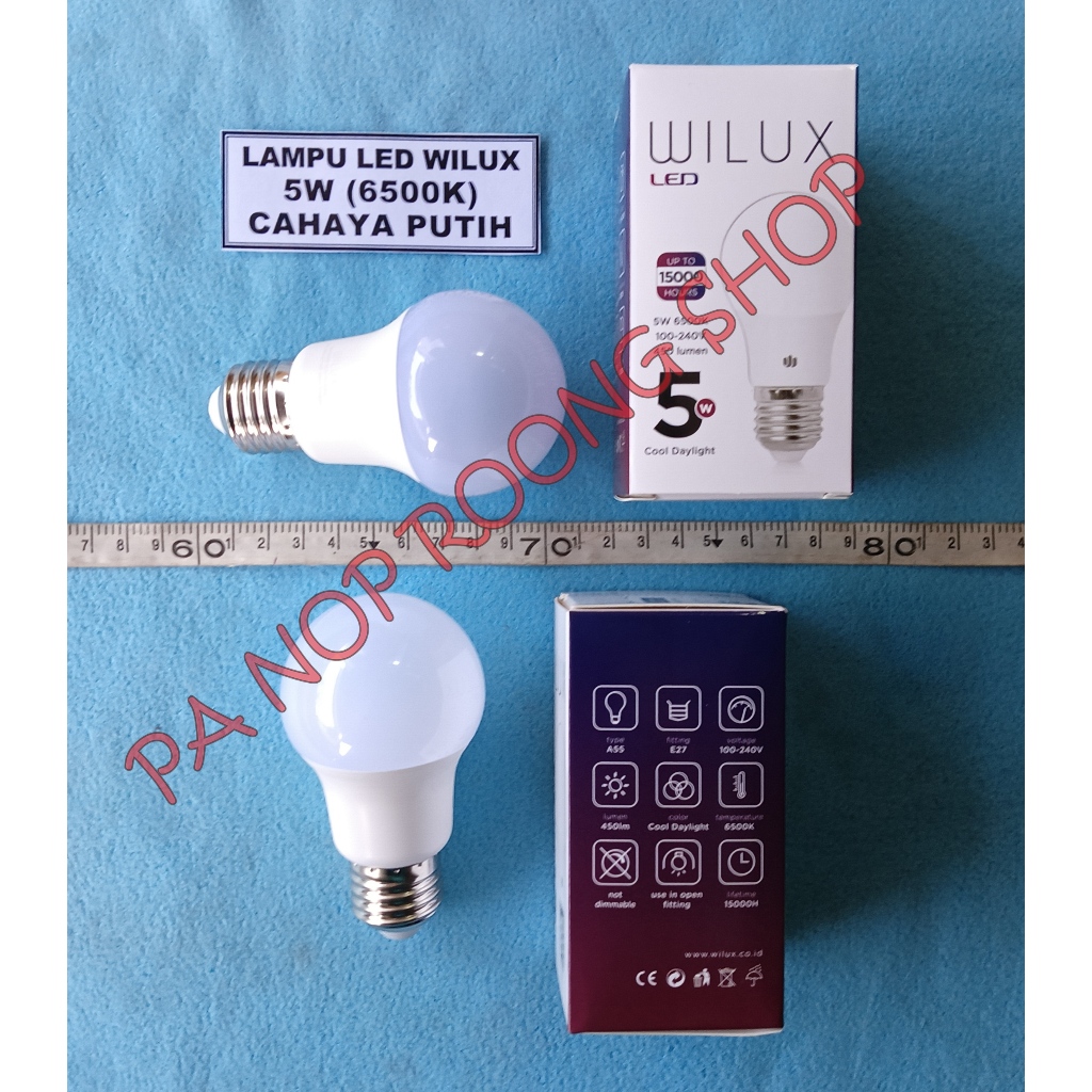 LAMPU LED 5W WILUX 6500K PUTIH