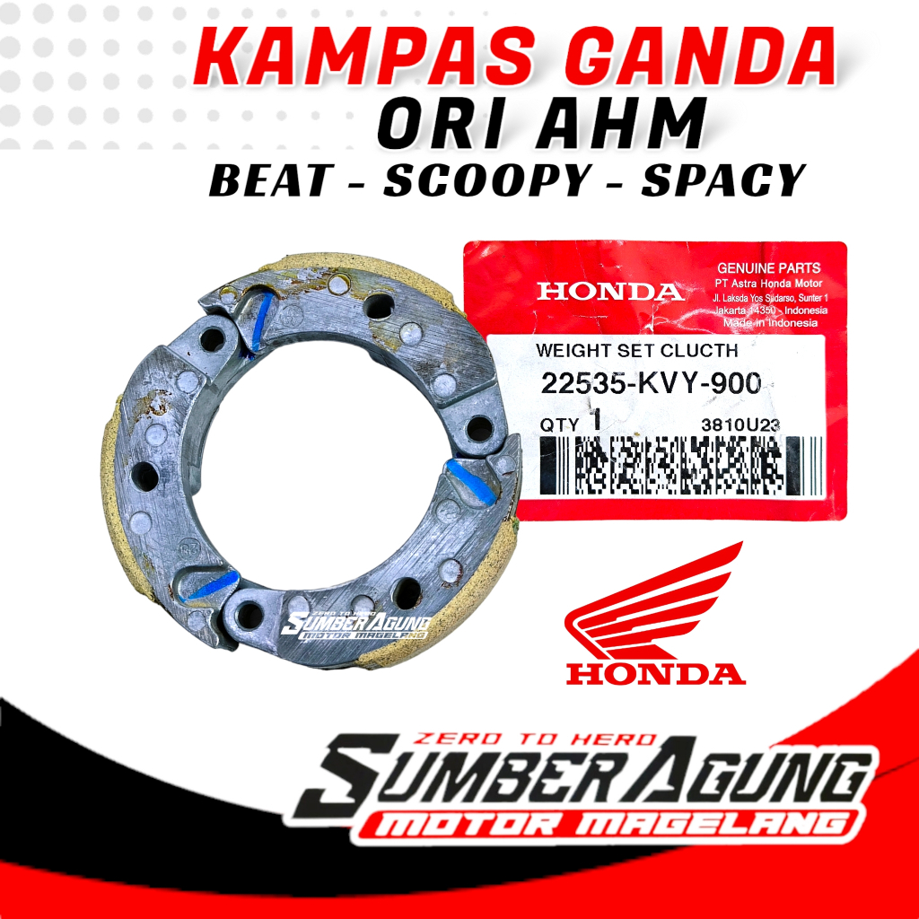 KAMPAS KOPLING GANDA BEAT SCOOPY SPACY KARBU ORI AHM 22535-KVY-900