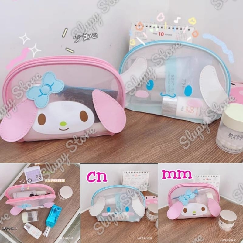 

pouch tempat pensil kotak kosmetik cosmetic my melody cinnamoroll