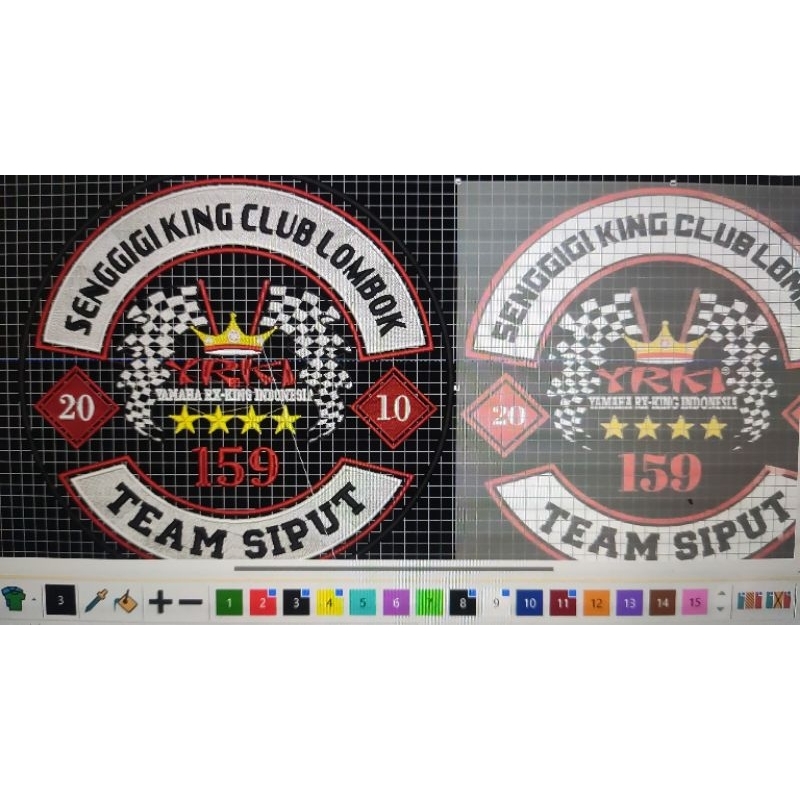 Bordir Logo Custom satuan