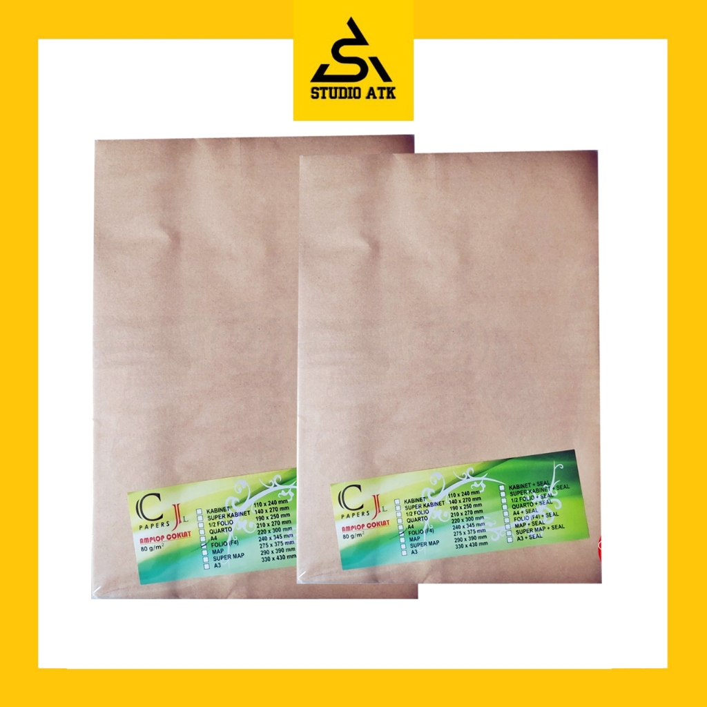 

Amplop Coklat CJ F4 Non Seal ( 240 X 345 mm )