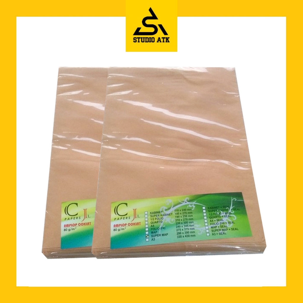 

Amplop Coklat CJ Super Map ( 330 X 430 mm )
