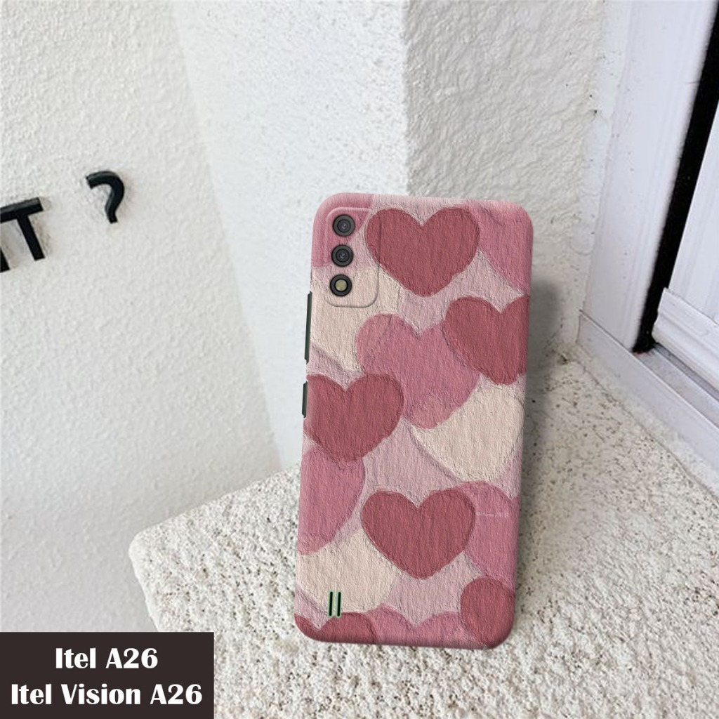 [1533] ITEL A26/ITEL VISION A26 Case Procamera Fhasion PINK LOVE (type lain via chat)