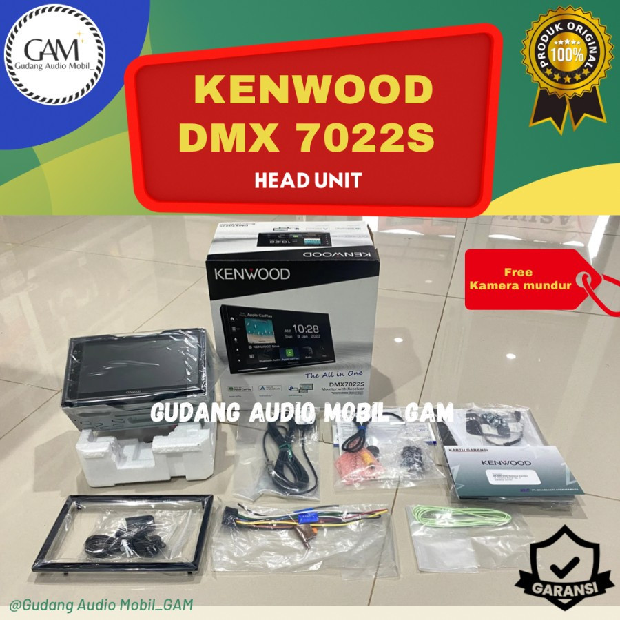 HEAD UNIT DOUBLE DIN KENWOOD DMX 7022S APPLE CARPLAY ANDROID AUTO
