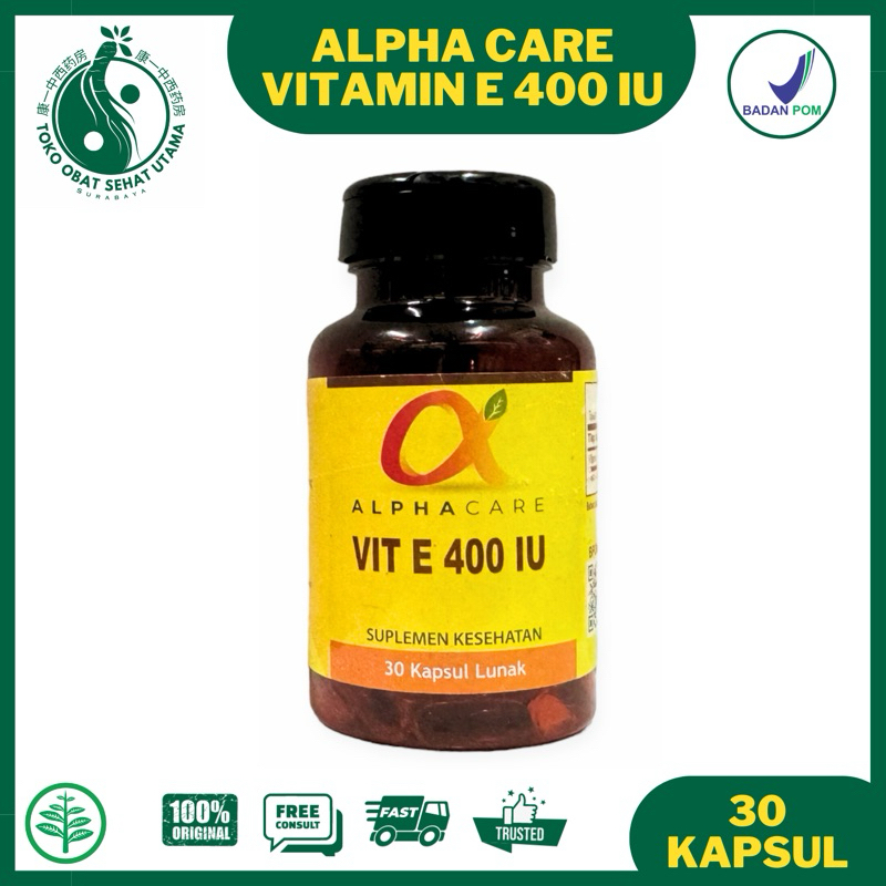 ALPHA CARE VITAMIN E 400 IU / Suplemen Kesehatan Vit E / alphacare alfacare