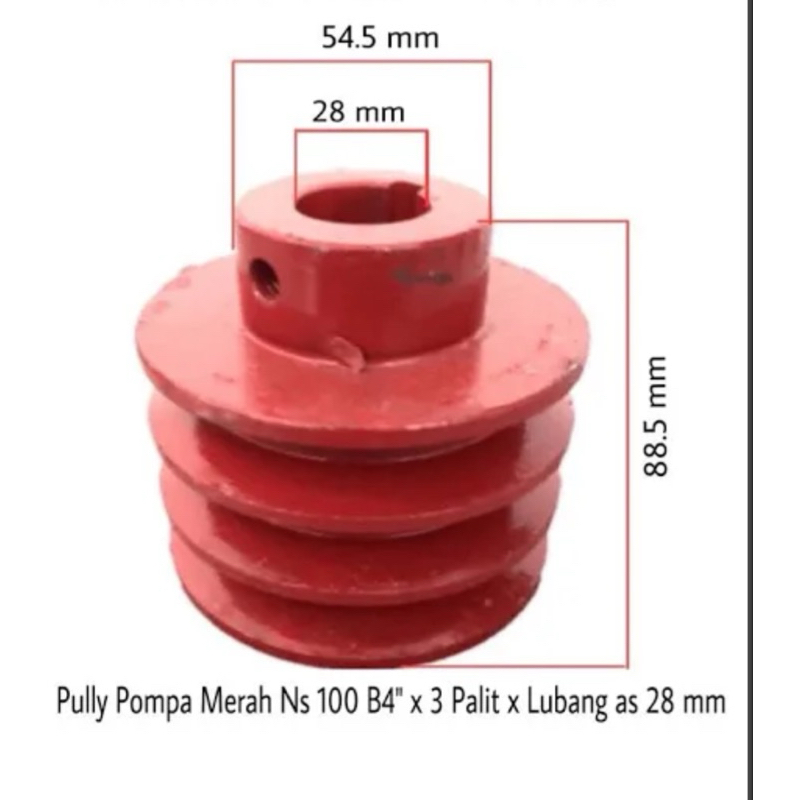 PULLEY NS 100 POMPA IRIGASI NS100 POLY