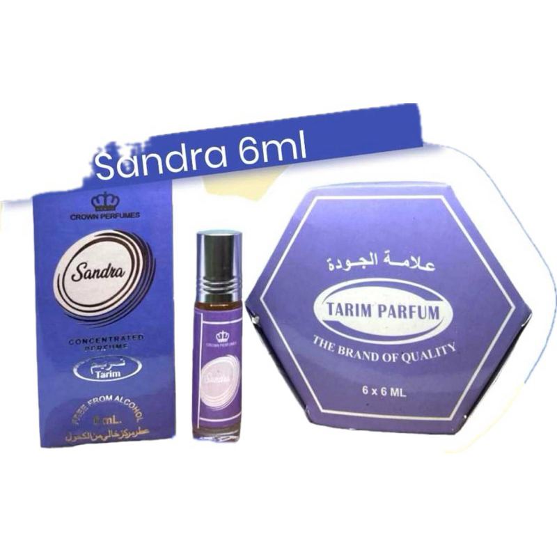 PARFUME TARIM SANDRA 6 ML ROLL ON / TARIM PARFUME FREE ALCOHOL