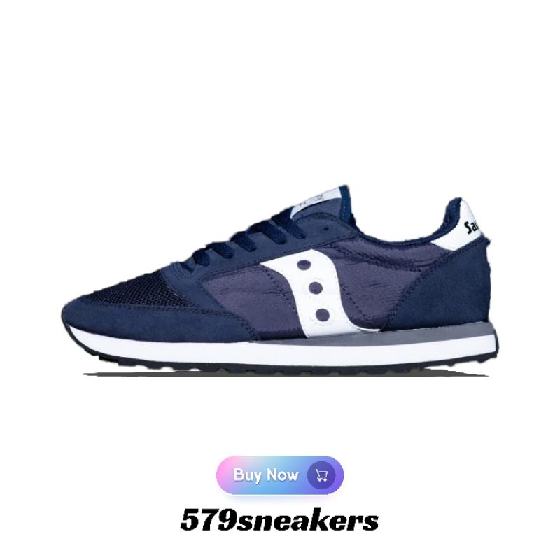 Sepatu Saucony Jazz Vintage Navy White Unisex Original 100% - Sepatu Saucony Original