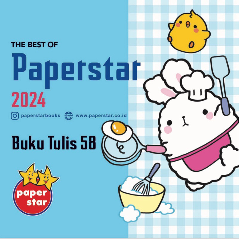 

[PER PAK ISI 10 BUKU] BUKU TULIS 58 LEMBAR PAPERSTAR PAPER STAR