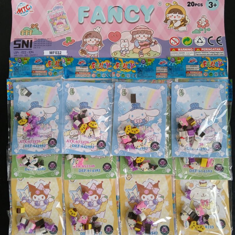 

penghapus pinsil imut 1pcs isi 10 sanrio